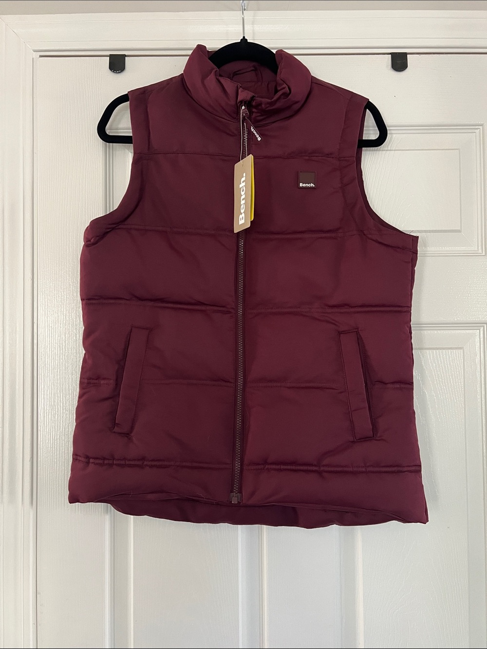 Bench Women's Wine Red Quilted Puffer Vest